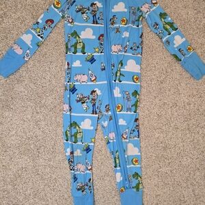 Disney Blue Toy Story Footed Onesie